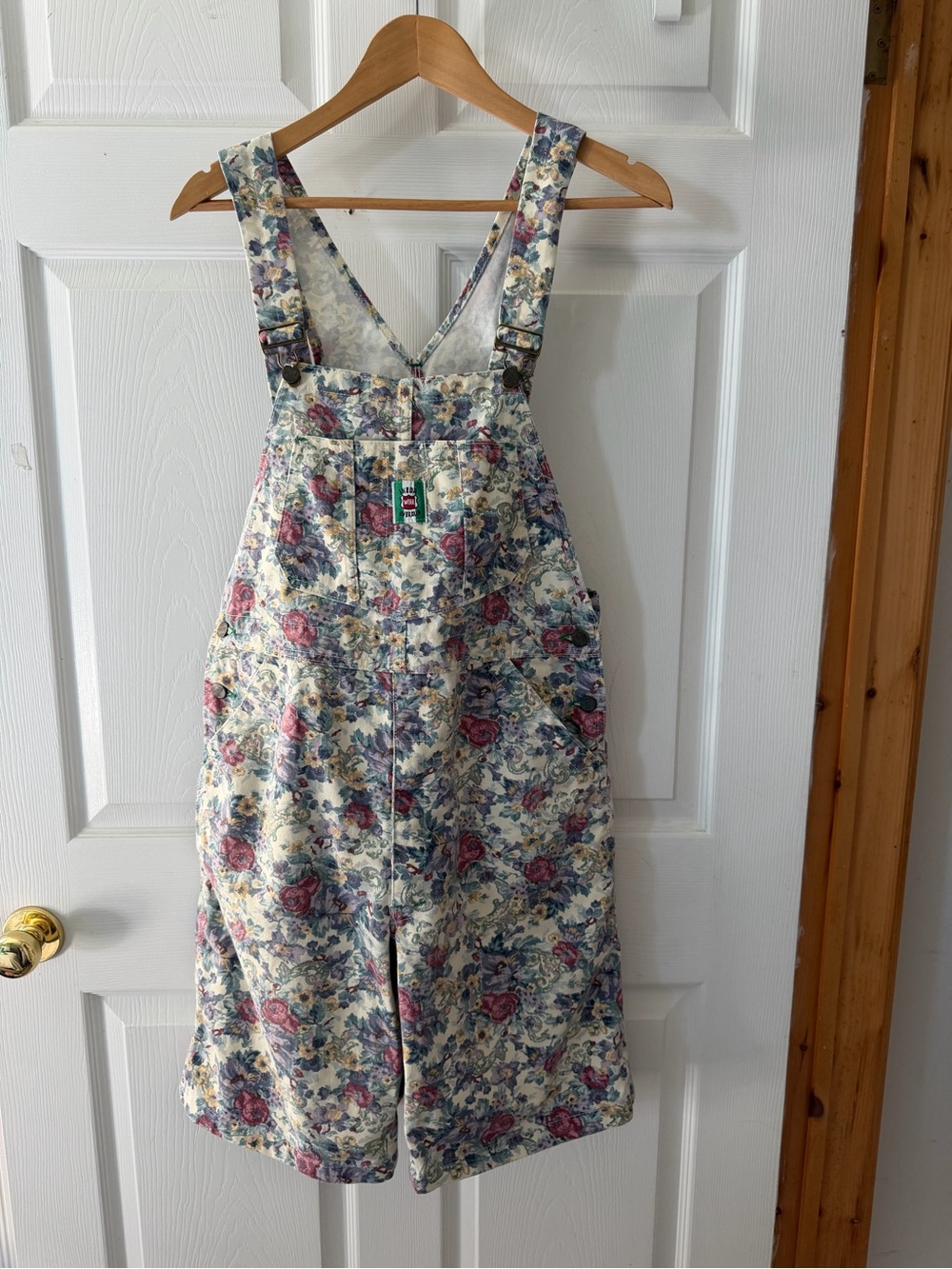 RARE Vintage Y2K Ikeda floral short overalls
